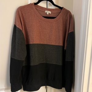 Color block sweater top - stitch fix brand